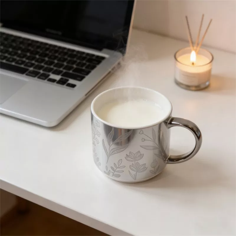 Mug Ceirmeach Decal Leictreaphlátála