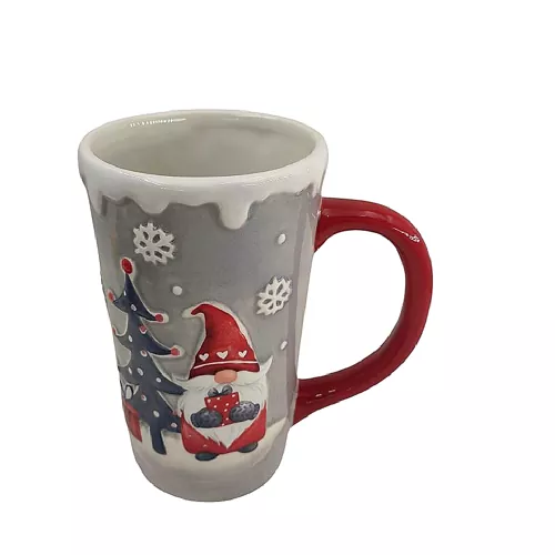 Mug Ceirmeach Greannmhar na Nollag Elf