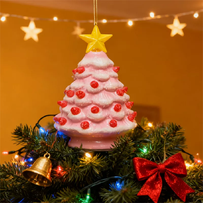 Reusable Ceramic Christmas Tree Ornament Decoration