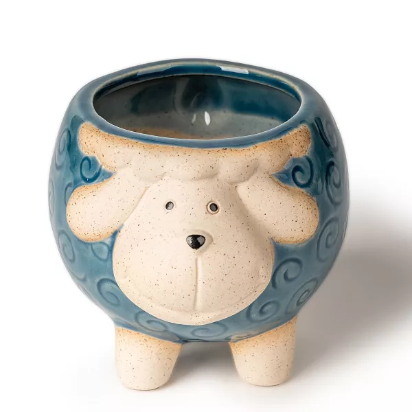 Sheep-Shaped Ceramic Candle Holder