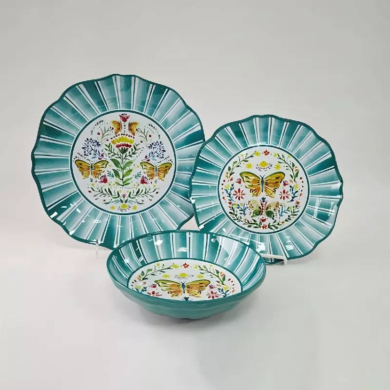 Vintage Floral Microwave Safe Dinnerware