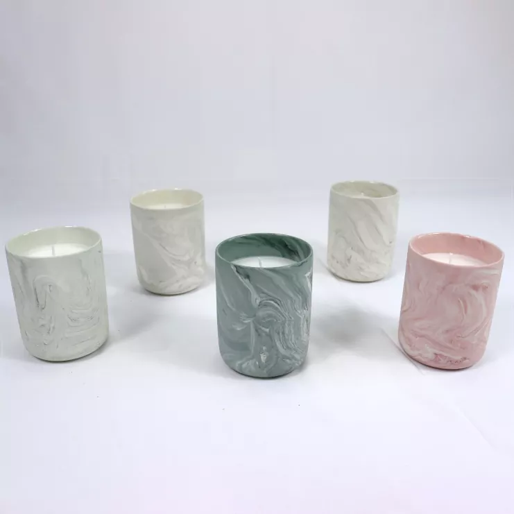 Sealbhóir Coinnle Ceirmeach Marbling