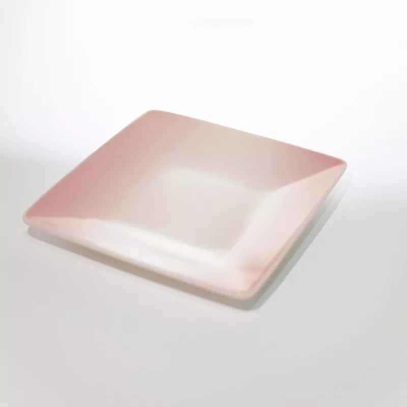Minimalist Square Ombre Ceirmeach Pláta