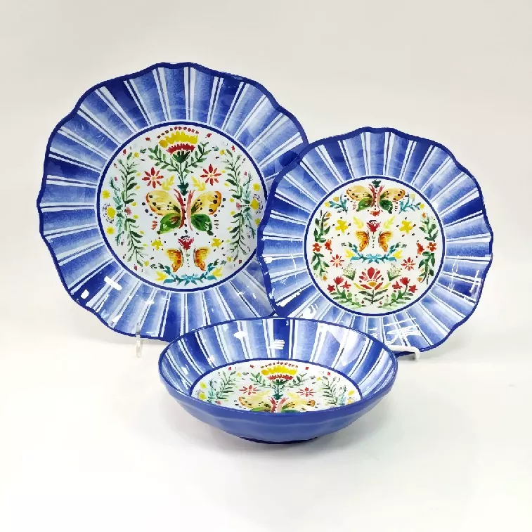 Earraí Dinnéar Sábháilte Micreathonnta Floral Vintage